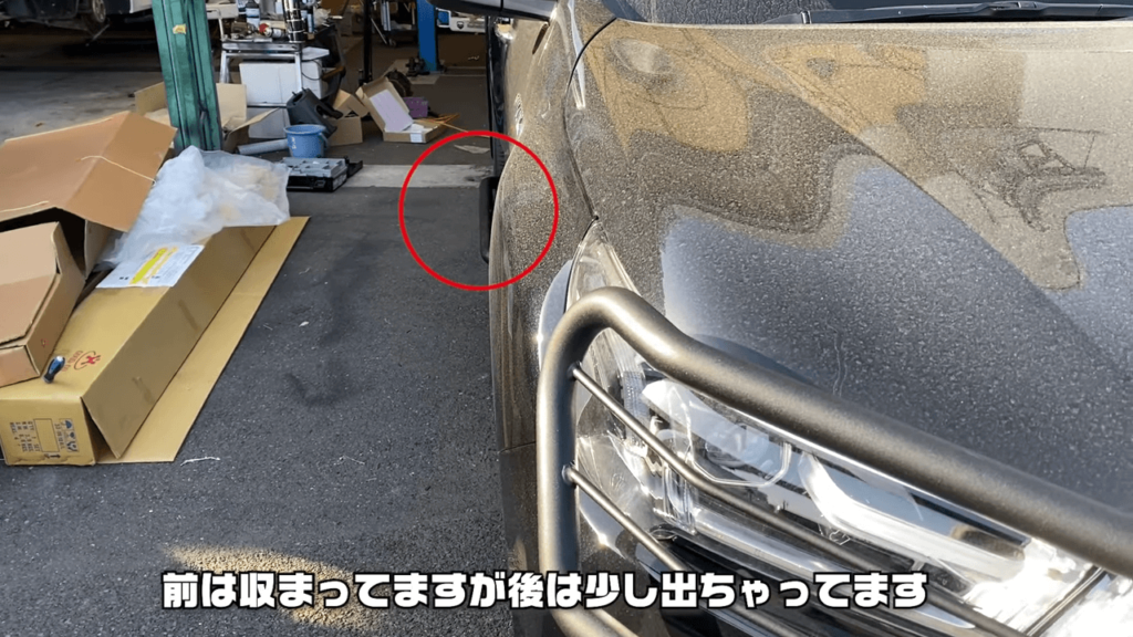 ハイラックス_サイドロックスライダー_はみ出し