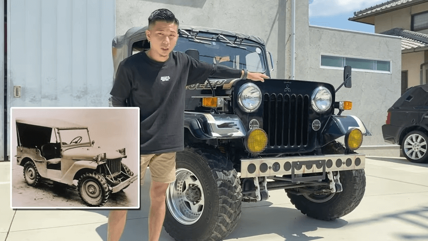 車紹介】希少な三菱JEEPの古さを感じる内外装を徹底解説