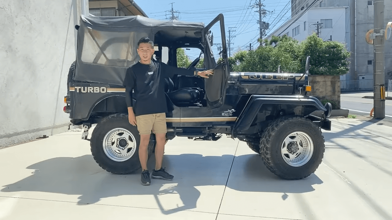 車紹介】希少な三菱JEEPの古さを感じる内外装を徹底解説