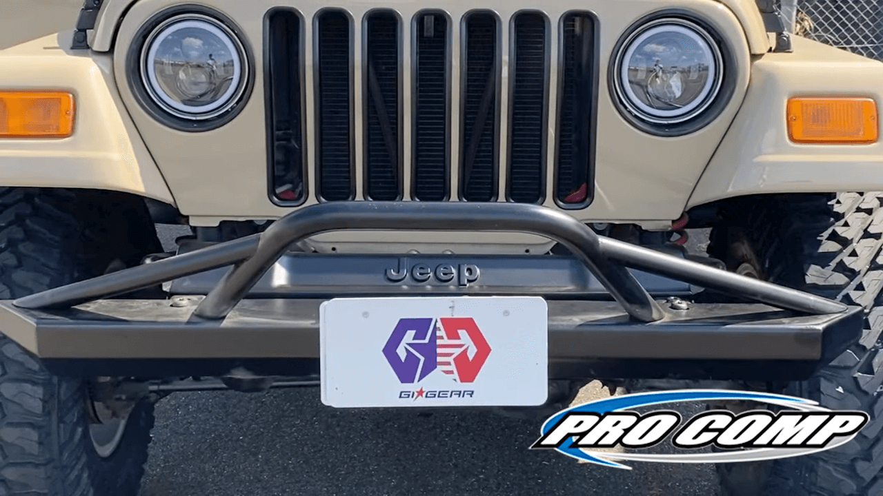 カスタム紹介】JEEP TJラングラーをベージュに全塗装｜珍しいPROCOMPの 