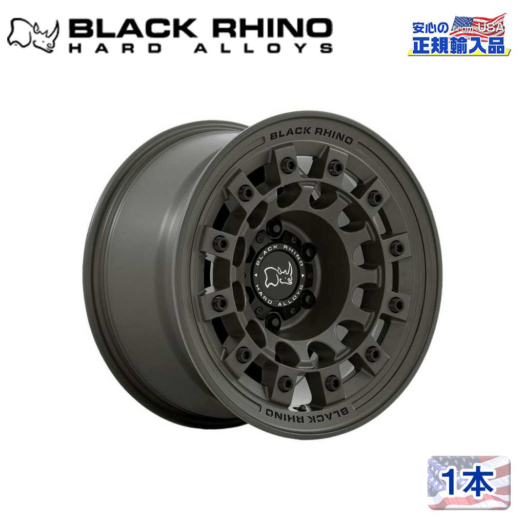 Black Rhino (ブラックライノ) 正規代理店】17インチアルミホイール 1本FUJI 17×8J 5H127 +38OLIVE DRAB  GREEN 汎用 / オフロード車のカスタムパーツなら【dolonco】【公式】