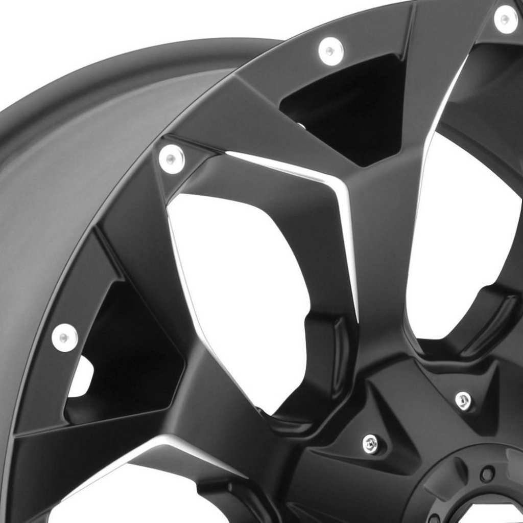 燃料オフロードD 546アサルト20 x 10 8 x 165.1-18 mmマットブラック