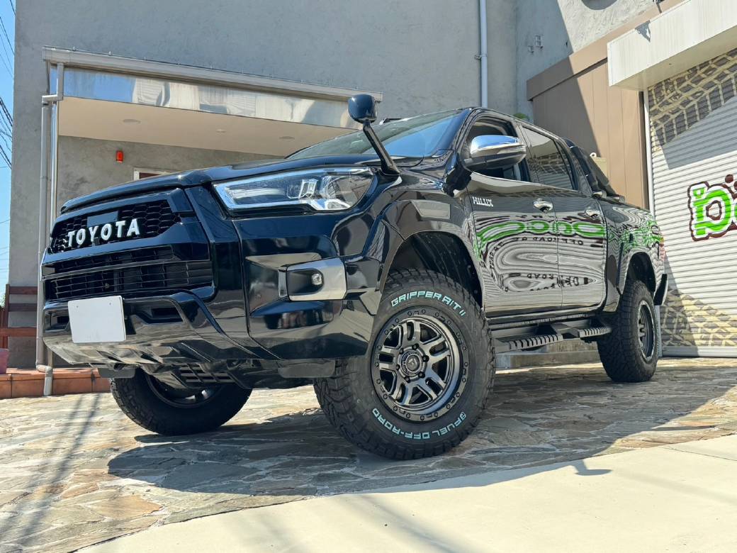 GI GEAR (ジーアイ・ギア) 社製】GR SPORTSルック ROCCOスタイル フロントグリルROCCOバンパー専用 TOYOTAロゴ付きHILUX  REVO ハイラックス レボ GUN125 2020年後期～ / オフロード車のカスタムパーツなら【dolonco】【公式】