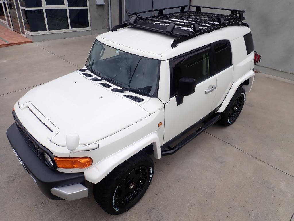 GI☆GEAR (ジーアイ・ギア) 社製】 TOYOTA クルーザー FJ オージー スタイルルーフラックカーゴ ライトマウント4個付き トヨタ FJ  CRUISER FJ クルーザー 2008～2017年 全車 ルーフキャリア 【レビュークーポン対象商品】 /  オフロード車のカスタムパーツなら【dolonco ...