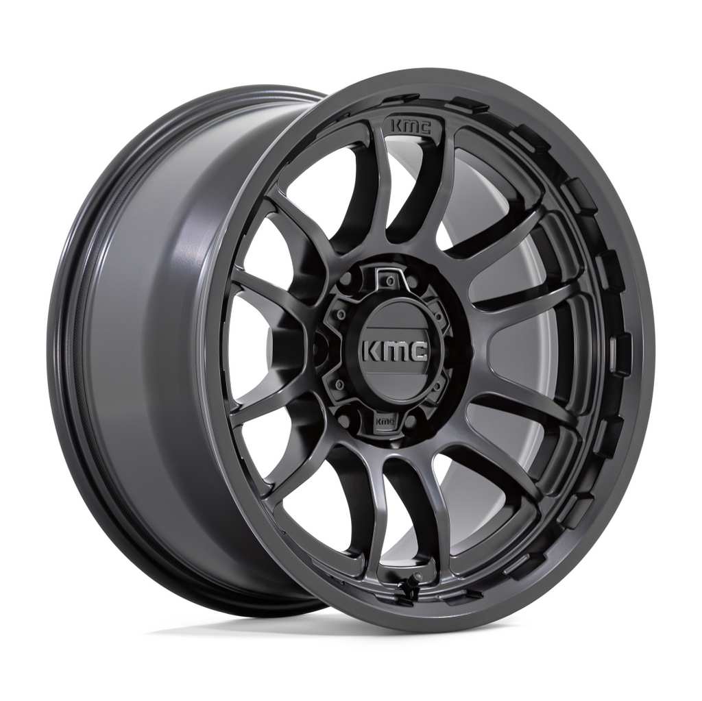 【KMC（ケーエムシー）日本販売代理店】 17インチアルミホイール 1本 汎用 KM727 WRATH SATIN BLACK 17×8.5J 6H  139.7 ±0 CB106.1 / オフロード車のカスタムパーツなら【dolonco】【公式】