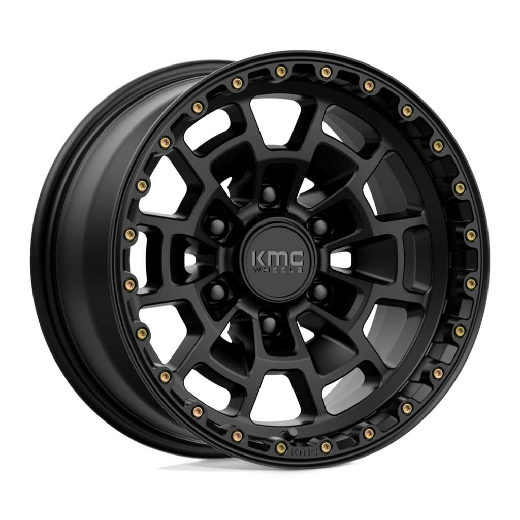 KMC（ケーエムシー）日本販売代理店】 16インチアルミホイール 5本 汎用 KM718 SUMMIT SATIN BLACK 16×8J 6H  120 ±0 CB66.9 / オフロード車のカスタムパーツなら【dolonco】【公式】