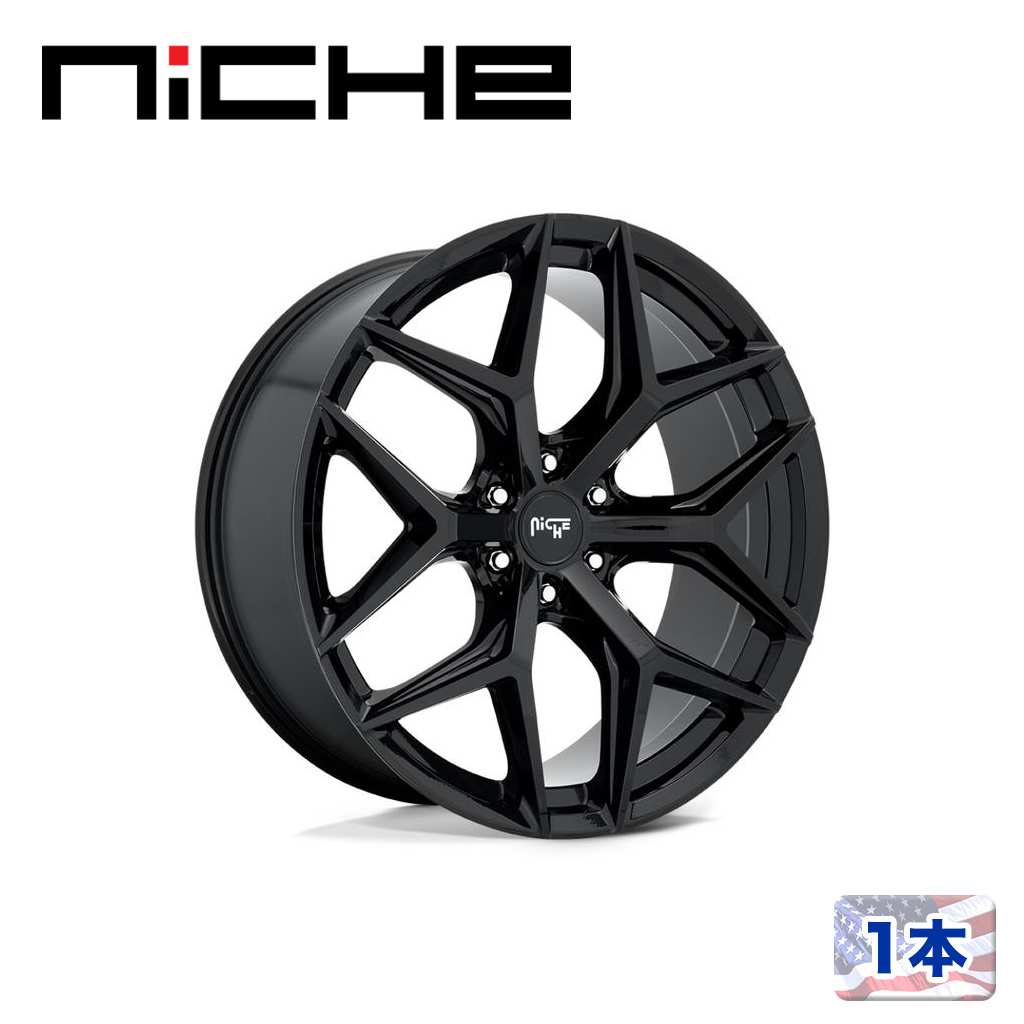 【NICHE（ニッチェ）日本総代理店】 20インチアルミホイール 1本 汎用 M231 VICE SUV グロスブラック 20×9J 6H 114.3  +30 CB66.06