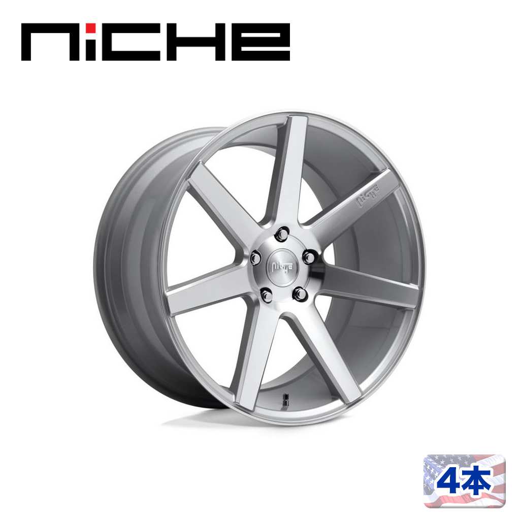 NICHE（ニッチェ）日本総代理店】 19インチアルミホイール 4本 汎用 M179 VERONA グロスシルバーマシーン 19×8.5J 5H  114.3 +35 CB72.56 / オフロード車のカスタムパーツなら【dolonco】【公式】