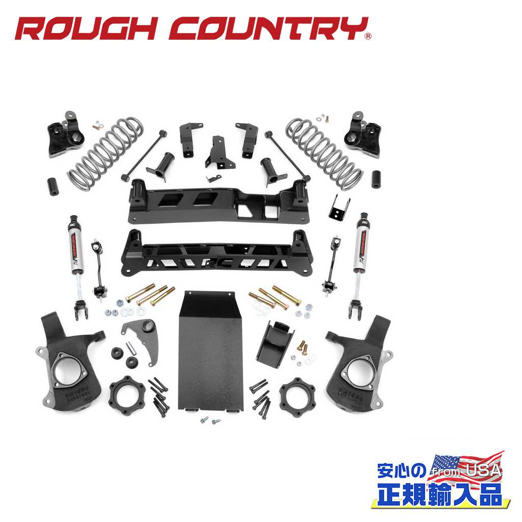 【ROUGH COUNTRY(ラフカントリー)正規輸入総代理店】 6インチリフトキット V2モノチューブ シボレー アバランチ  1500(02-06)/サバーバン 1500(00-06) NTD / オフロード車のカスタムパーツなら【dolonco】【公式】