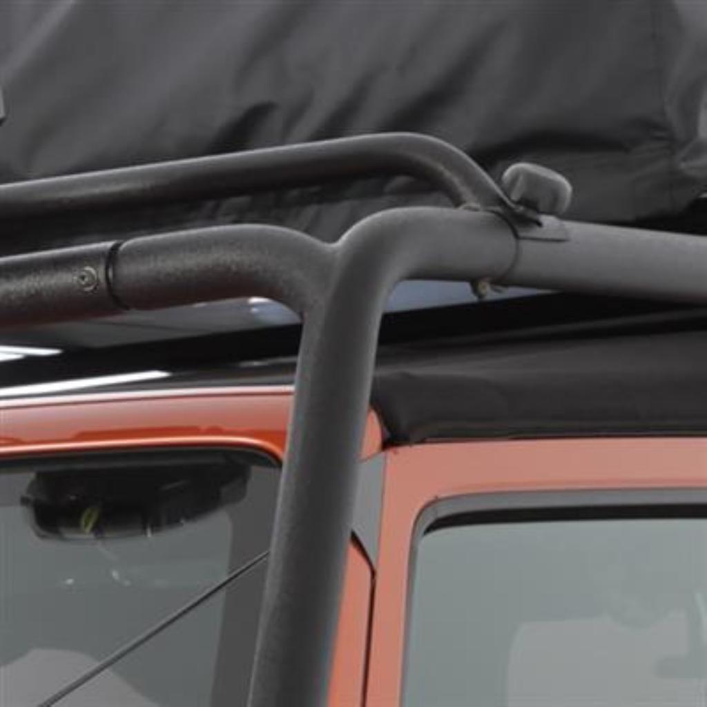 【Smittybilt (スミッティビルト) 正規輸入代理店】 SRC ルーフラック スチール ブラックテクスチャー JEEP ジープ JK  ラングラー 4ドア用 2007年～2018年