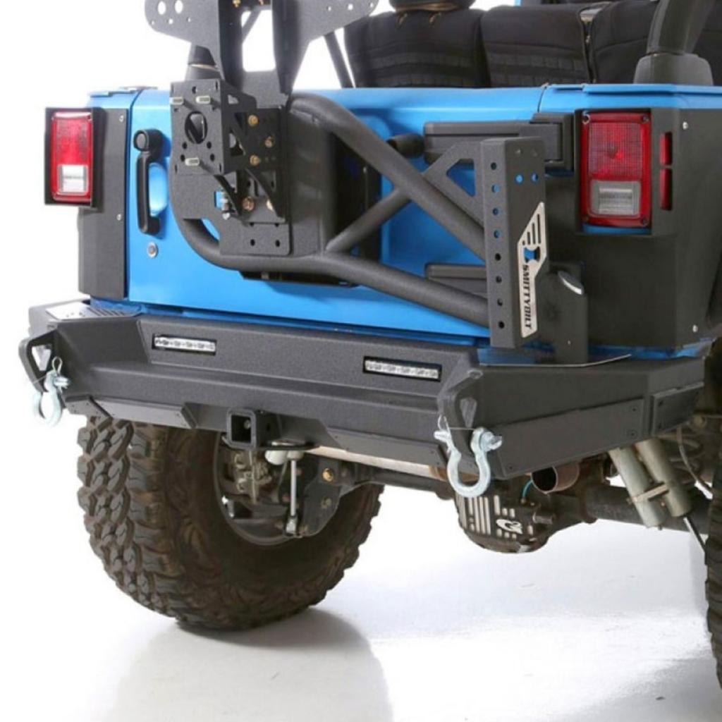 Smittybilt (スミッティビルト) 正規輸入代理店】 XRC GEN２ リアバンパー スチール ブラックテクスチャー JEEP ジープ JK  ラングラー 2007年～2018年 / オフロード車のカスタムパーツなら【dolonco】