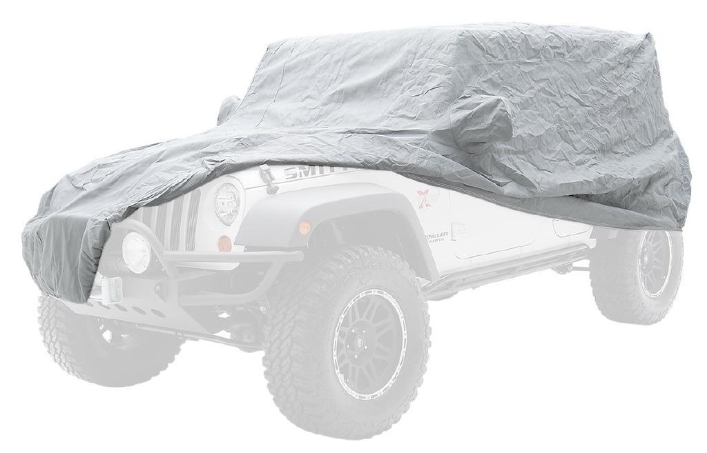 Smittybilt (スミッティビルト) 正規輸入代理店】 フルボディーカバー バッグ付き グレー JEEP ジープ JK ラングラー 4ドア用  2007年～2018年 オフロード車のカスタムパーツなら【dolonco】【公式】