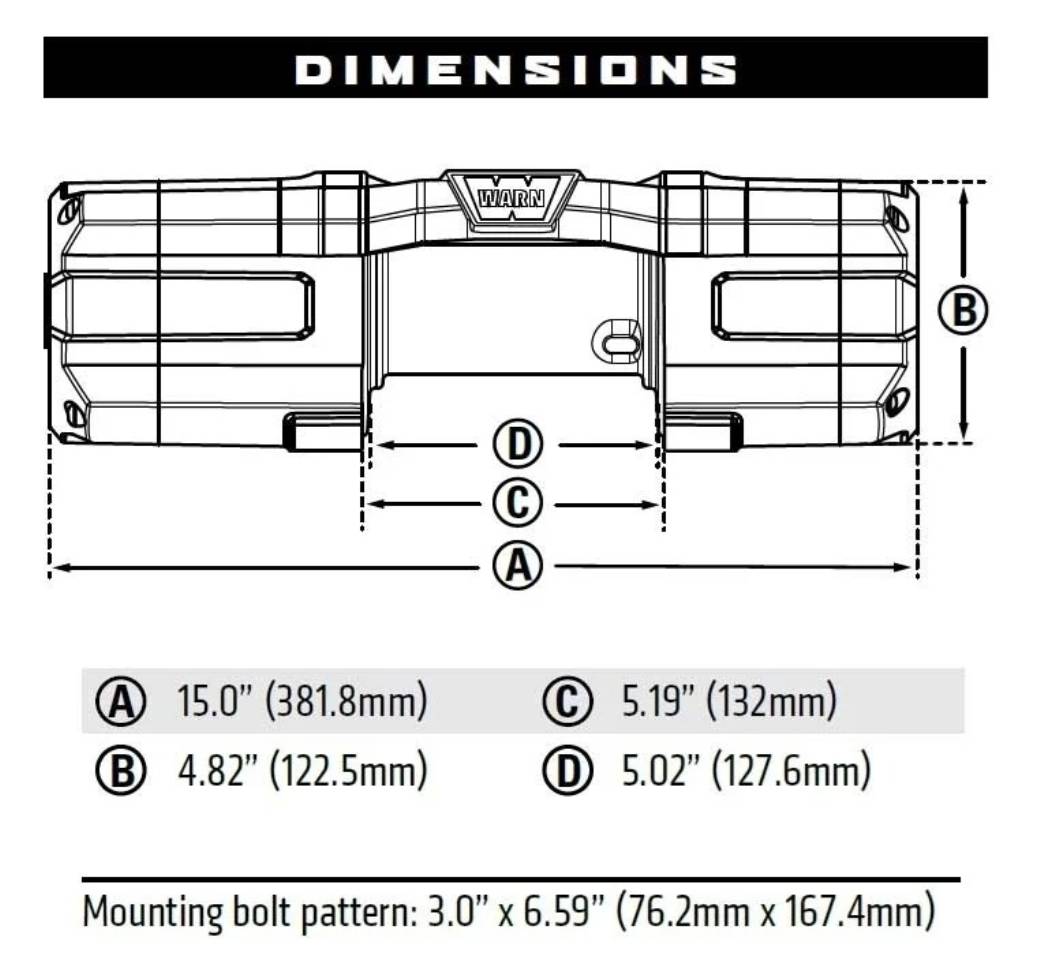 WARN (ウォーン) USA正規品】AXON 55-S パワースポーツ ウインチ シン